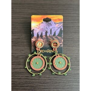The Lord of the Rings Hobbit Door Statement Earrings
